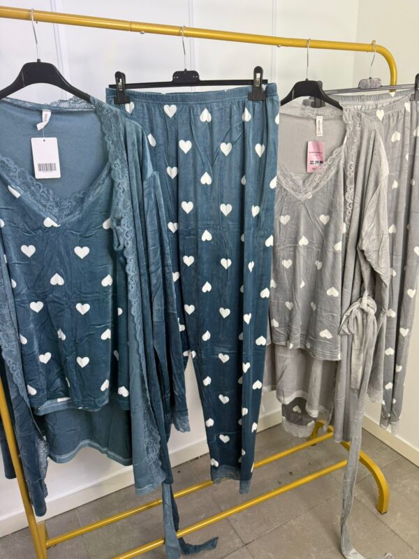 PIJAMA 3 PIEZAS CORAZON