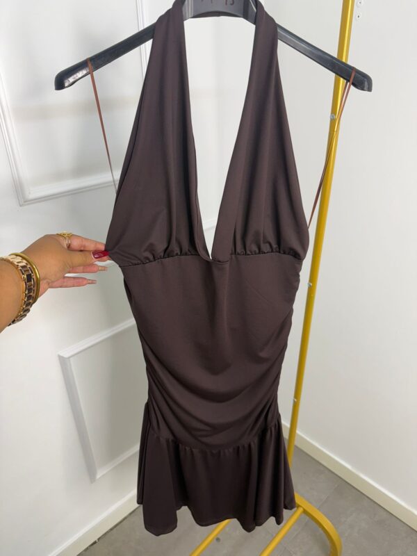 VESTIDO LICRA MARRON