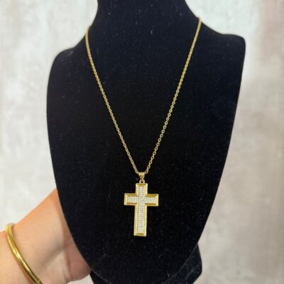 COLLAR CRUZ BRILLO