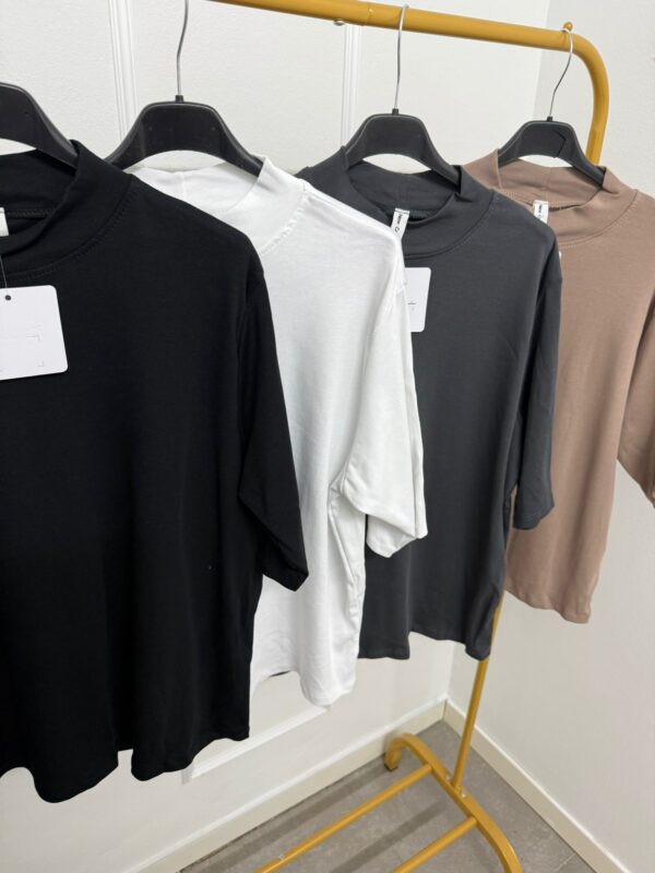 CAMISETA ZARA CUELLO REDONDO - Imagen 4