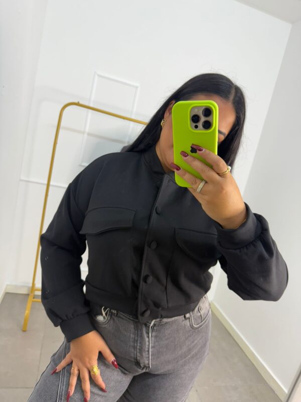 BOMBER CLASICA CROP