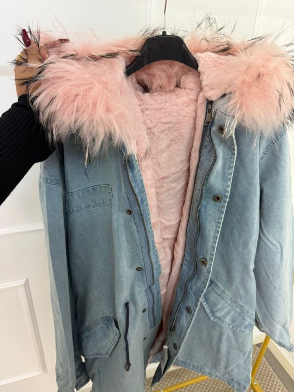 CHAQUETON DENIM ROSA - Imagen 3