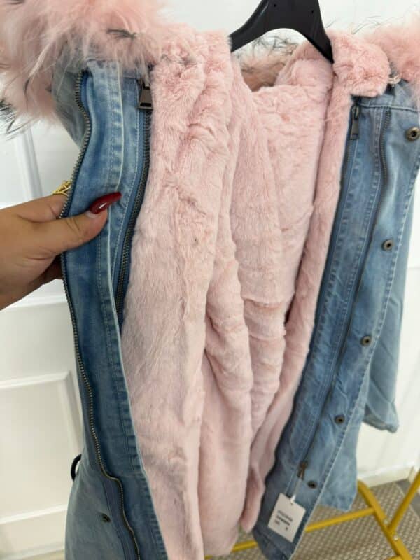 CHAQUETON DENIM ROSA - Imagen 2